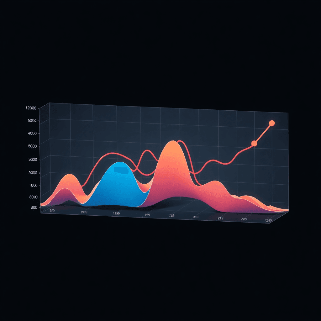 Graph showing market trend comparisons